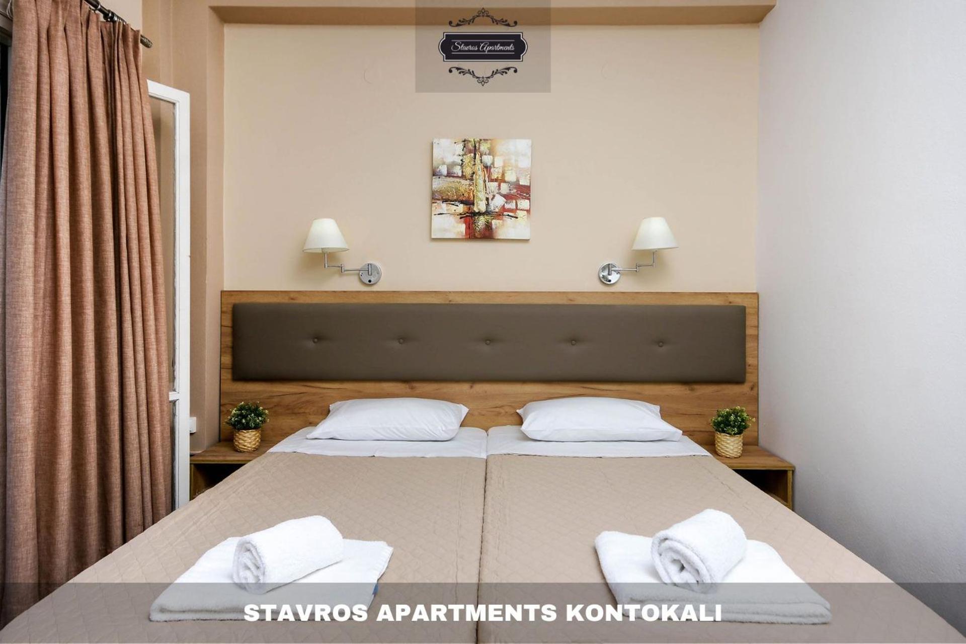 Stavros Apartments Kontokali Next To Gouvia Marina エクステリア 写真