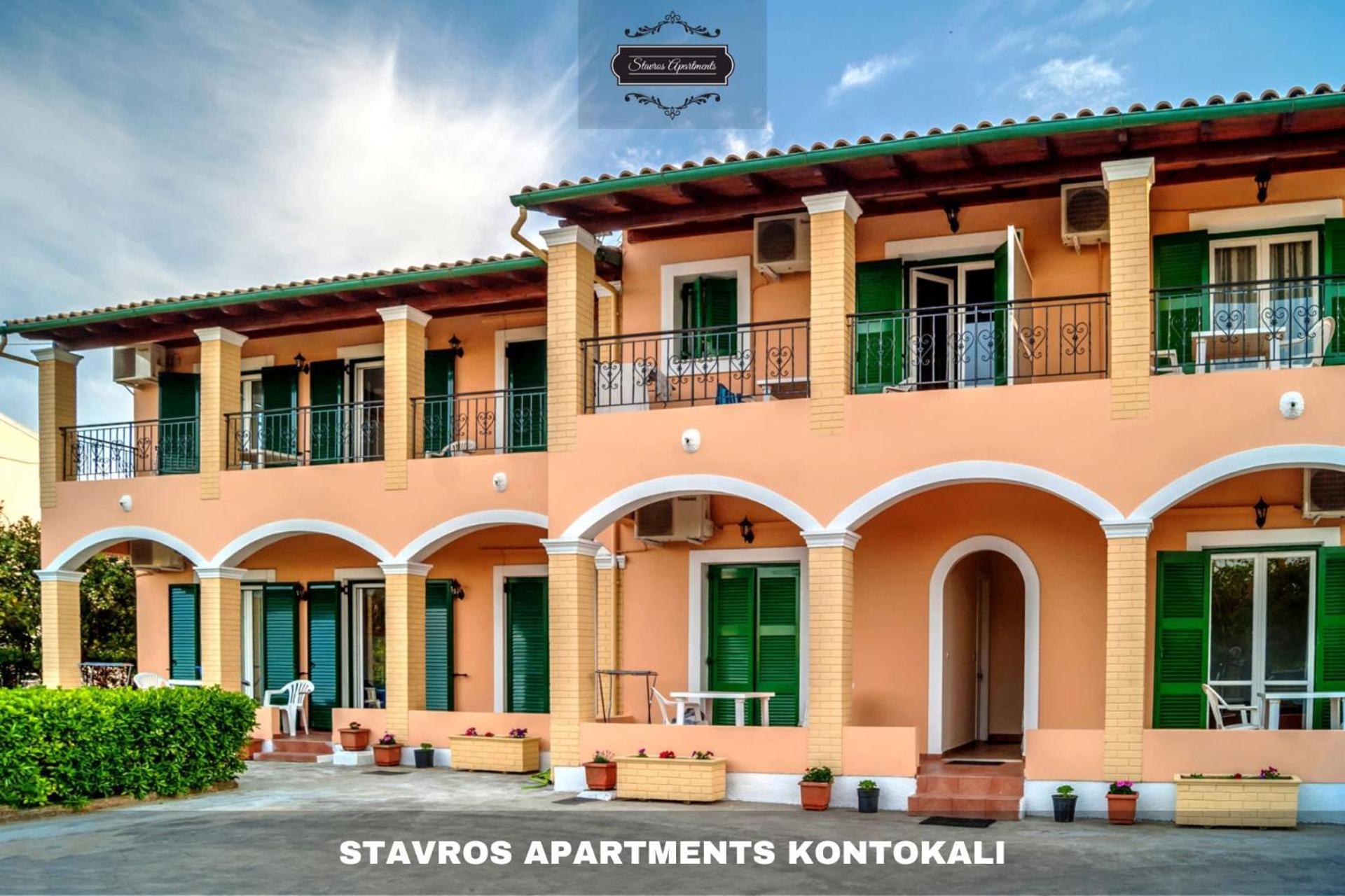 Stavros Apartments Kontokali Next To Gouvia Marina エクステリア 写真