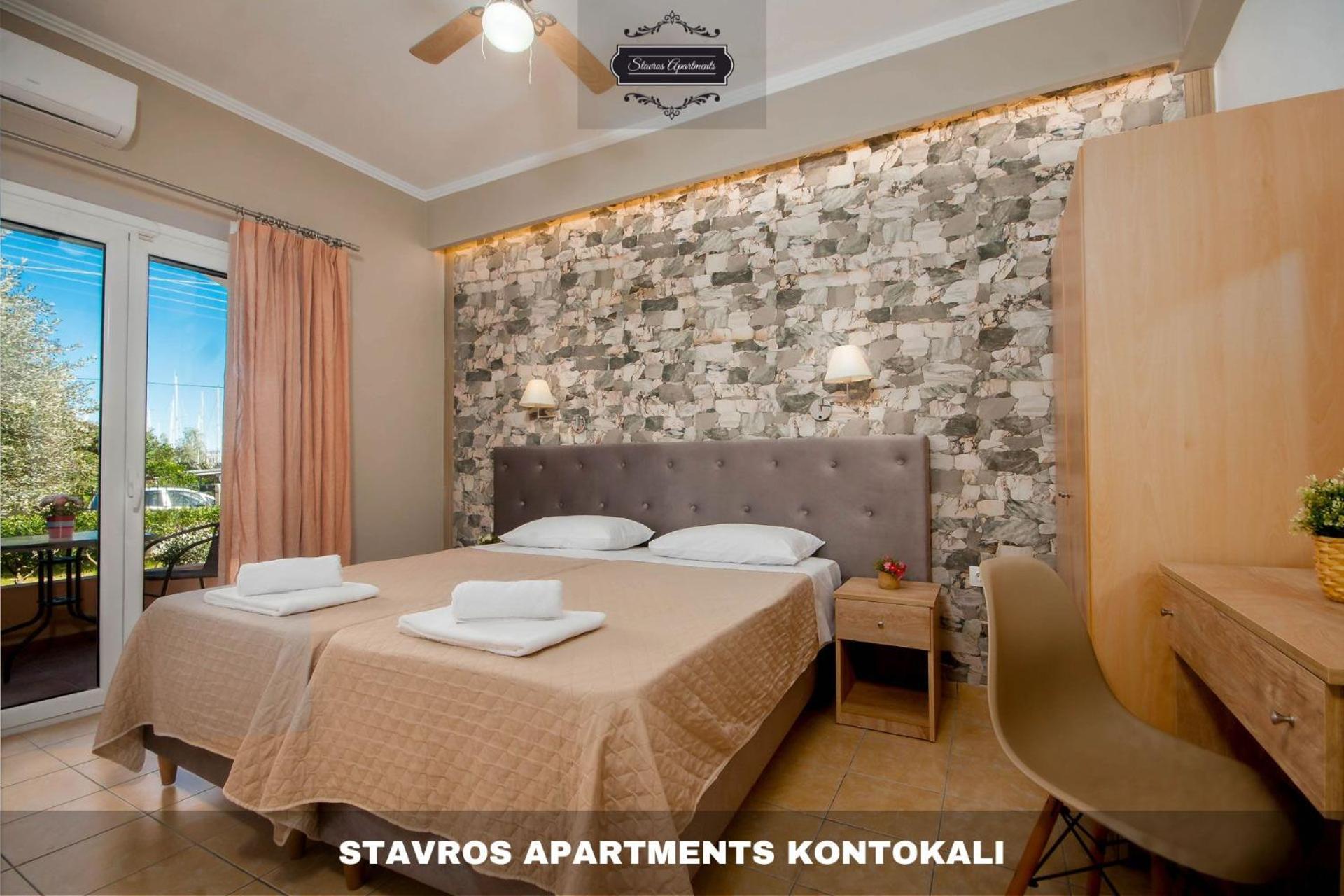 Stavros Apartments Kontokali Next To Gouvia Marina エクステリア 写真
