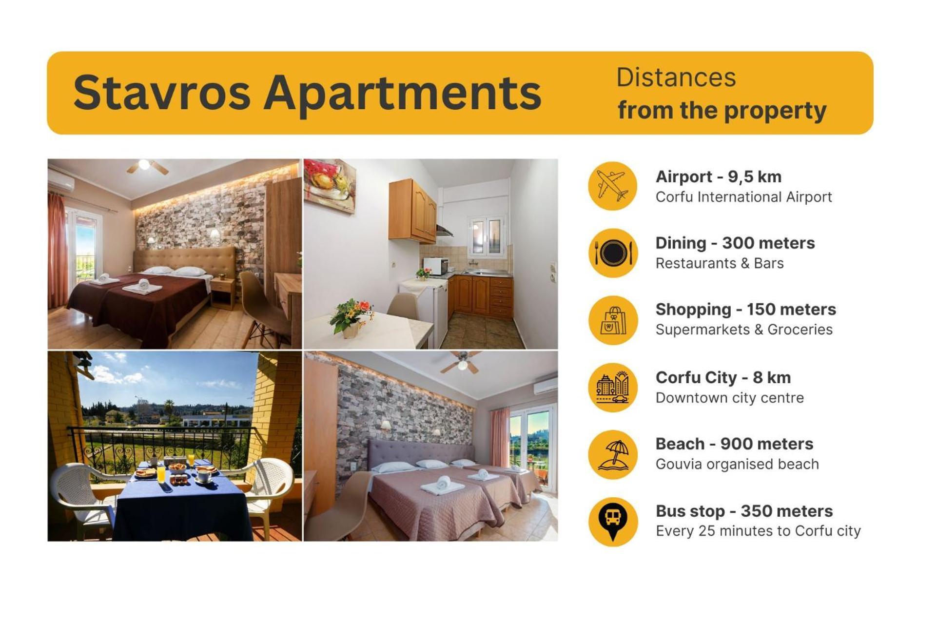 Stavros Apartments Kontokali Next To Gouvia Marina エクステリア 写真