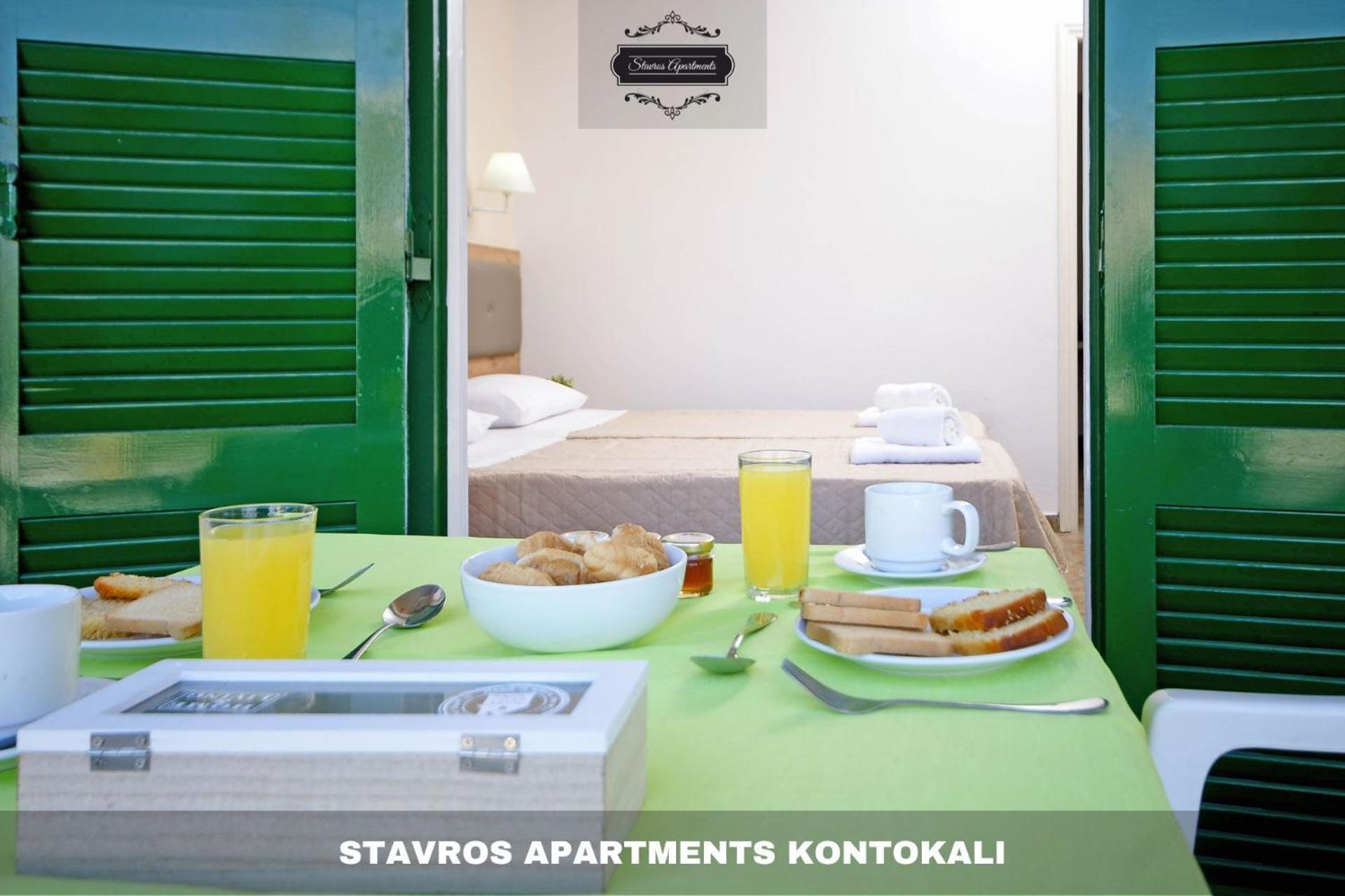 Stavros Apartments Kontokali Next To Gouvia Marina エクステリア 写真