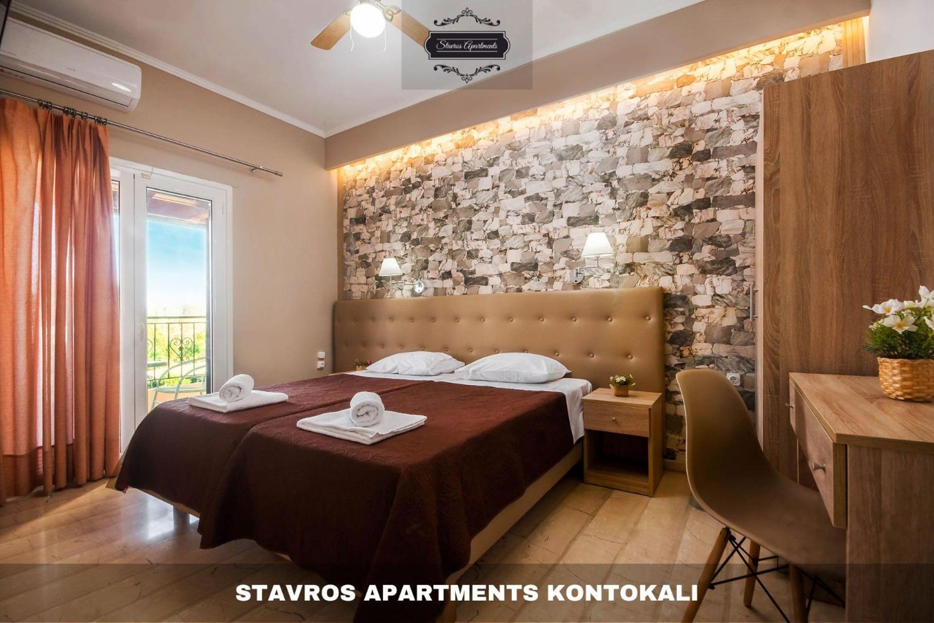 Stavros Apartments Kontokali Next To Gouvia Marina エクステリア 写真